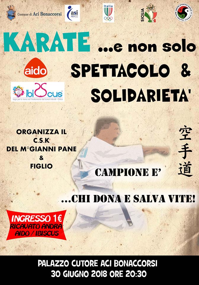 KARATE e… non solo. SPETTACOLO & SOLIDARIETA’