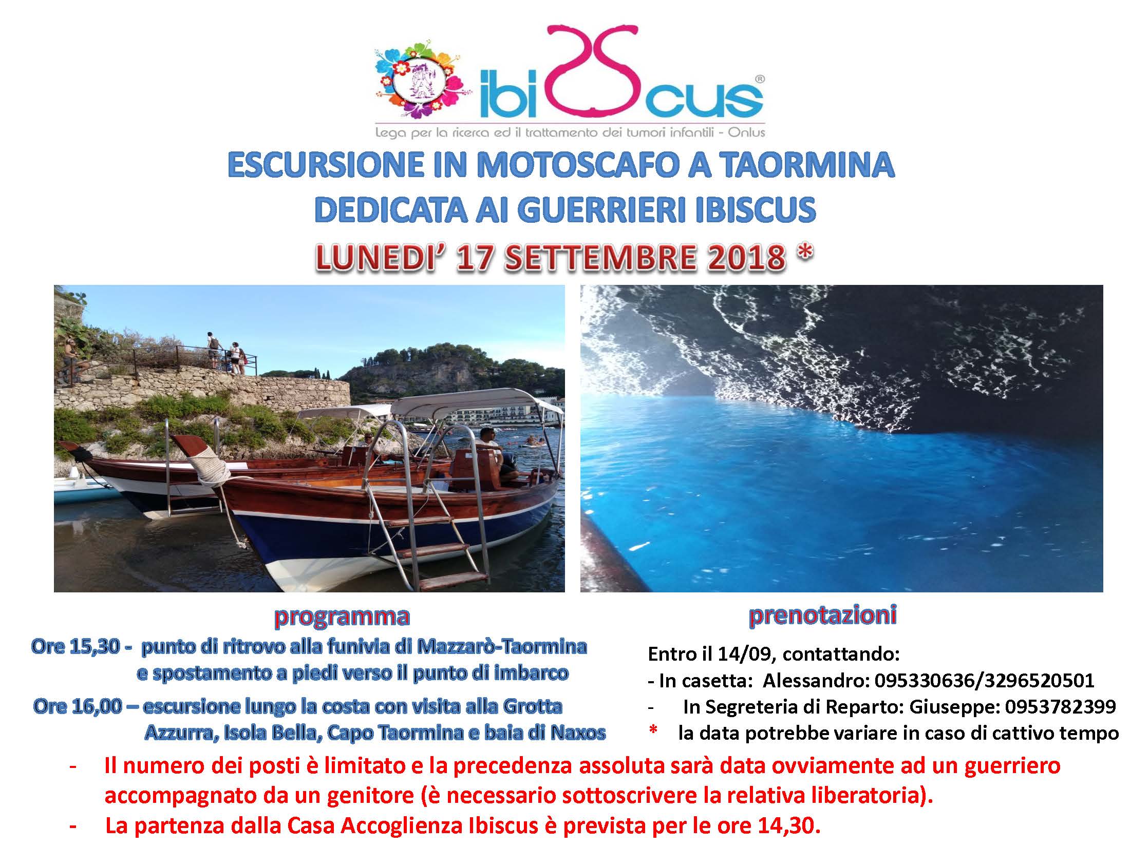 “ESCURSIONE IN MOTOSCAFO” A TAORMINA