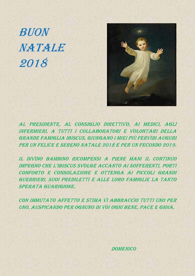 DA PARTE DI DOMENICO ANGELINI – NATALE 2018